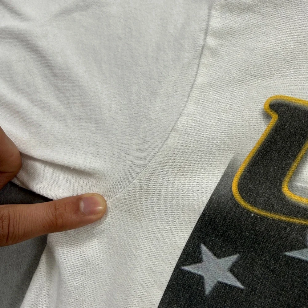 USA Tae Kwon Do‎ Ringer T-Shirt Unisex Adult S White Graphic Vintage 90s